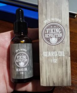 Viking Revolution Beard Oil Conditioner - All Natural Unscented Argan & Jojoba Oils - Softens, Smooths & Strengthens Beard Growth - Grooming Beard and Mustache Maintenance Treatment, 1 Pack 1 Ounce (Pack of 1) 37 71mLecMaj3L