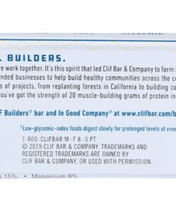 CLIF BUILDERS - Protein Bars - Vanilla Almond Flavor - 20g Protein (2.4 Ounce) (Now Gluten Free) 8 71mMT2wBX3L