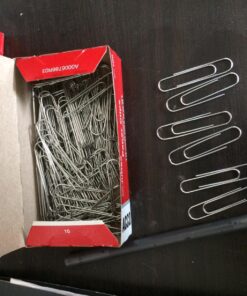 ACCO Paper Clips, Jumbo, Smooth, Economy, 10 Boxes, 100/Box (72580),Silver 28 71mMTN nRKL