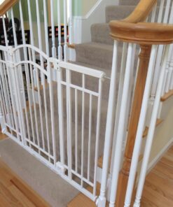 Summer Infant Multi-Use Decorative Extra Tall Safety Pet and Baby Gate,28.5'-48' Wide, 36' Tall,Pressure or Hardware Mounted, Install on Wall or Banister in Doorway or Stairway,Auto Close Door -Beige 36" Tall, 28.5 - 48.0" Wide Beige 81 71mNVfN2MeL
