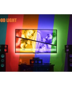 PANGTON VILLA Led Strip Lights 6.56ft for 40-60in TV, USB LED TV Backlight Kit with Remote - 16 Color 5050 LEDs Bias Lighting for HDTV 6.56 ft 33 71mOhnFRbpL