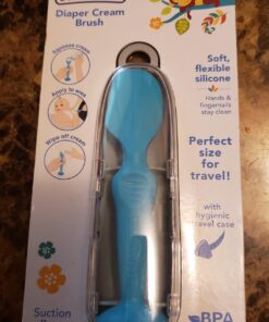 Dr. Talbot's Diaper Cream Brush for Babies - Diaper Rash Cream Applicator with Suction Base and Hygienic Case - Mini Size - Aqua Blue 36 71mP7qqI2HL