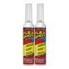 Flex Shot, 8 oz, 2-Pack, Black, Flexible Rubber Silicone Sealant, Waterproof Caulk, UV Resistant, No Caulk Gun Needed, Perfect for Kitchen, Bath, Showers, Sinks, Baseboards