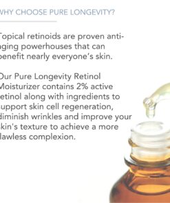 Alternative view of Pure Body Naturals Retinol Moisturizer, 1.7 Ounces - Moisturizing Retinol Cream for Face, Age Defying Eye Cream for Wrinkles and Lines with Hyaluronic Acid, Shea Butter, and Jojoba Oil