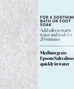 Sky Organics 5 lbs Epsom Salt - 100% Pure Magnesium Sulfate, USP Grade, Kosher, Non-GMO - Bath and Foot Soak, Soothing Body Soak. Made in USA, 30 71mQWONh0gL