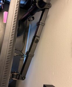 VIVO Single Monitor Arm Desk Mount, Holds Screens up to 32 inch Regular and 38 inch Ultrawide, Fully Adjustable Stand with C-Clamp and Grommet Base, VESA 75x75mm or 100x100mm, Black, STAND-V001 16" Tall 46 71mQgrXRUFL