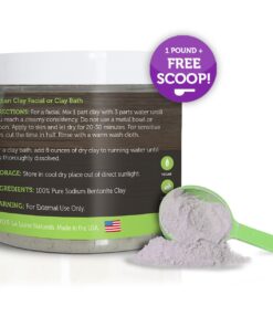 Alternative view of La Lune Naturals Bentonite Clay, Indian Healing Clay 16 Oz w/eBook