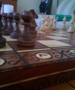 Wegiel Chess Set - Consul Chess Pieces and Board - European Wooden Handmade Game - JUNIOR 66 71mRsgBTD2L