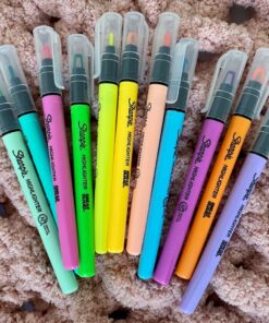 SHARPIE Highlighter, Clear View Highlighter with See-Through Chisel Tip, Stick Highlighter, Assorted, 12 Count 1 Count (Pack of 12) 32 71mS3fNeuTL