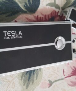 Tesla Coil Lighters™ USB Rechargeable Windproof Arc Cigarette Lighter with Charging Cable and Carrying Pouch Black/Silver 25 71mUa32vtWL