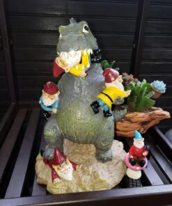 BigMouth Inc. Garden Gnome 9 inches - The Great Garden Gnome Massacre - Funny Outdoor Gnomes - Durable Lawn Gnome, Yard Gnome - Novelty Gnome Statues - Fun Garden Gnome Decor, Gag Gift, Garden Gift Godzilla 36 71mVN4qO30L