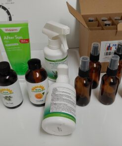 2 oz Amber Boston Round Glass Bottle with Fine Mist sprayer 12/bx + 2 Clear Pipette w/ Black Spray 6 71mWLaBw06L