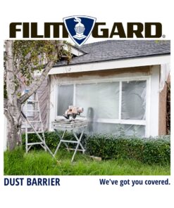 Film-Gard 626031 Construction Plastic Sheeting 10' Width X 100' Length X 6 mil Thick, Black, 1 Count 10'x100' 9 71mWdwLzpUL