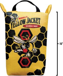 Morrell Yellow Jacket Weather Resistant Portable Final Shot Hunting Crossbow and Compound Bow Discharge Archery Bag Target with Carry Handle, Yellow 1 Pack 11 71mXBfeJA2L