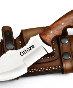 Ottoza Handmade D2 Steel Tracker Knife - Survival Knife - Camping Knife - Outdoor Knife - D2 Tools Steel Hunting Knife with Sheath Horizontal Carry Fixed Blade Knife No:116 Classic 29 71mXEuHbAWL