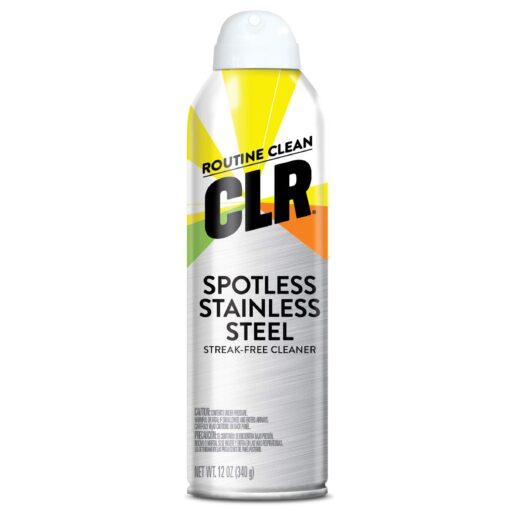 CLR Spot Free Stainless Steel Cleaner - Removes Water Marks, Fingerprints and Residue from Refrigerators, Dishwashers, Ovens and More, Streak Free Shine - 12 Ounce Spray Can (12 oz Spray (Pack of 1)) Unscented  12 Ounce (Pack of 1)