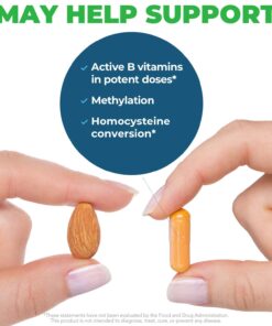 Seeking Health HomocysteX Plus, Active B Complex Vitamin Supplement to Support Homocysteine Level and Methylation, Vitamin B12, Folate (as L-methylfolate), MTHFR Gene Support, Vegetarian (60 capsules) 15 71mXa O4iL
