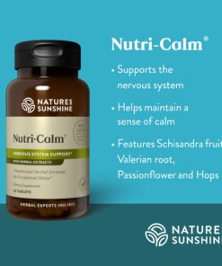 Nature's Sunshine Nutri-Calm, 60 Tablets 60 Count (Pack of 1) 12 71mXg79U6BL