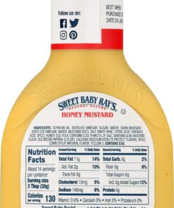 Sweet Baby Ray's Dipping Sauce, Honey Mustard (14 Fl Oz (Pack of 2)) 14 Fl Oz (Pack of 2) 9 71mXhbsXkL