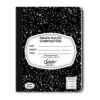 iScholar Composition Book, 100 Sheets, 5 x 5 Graph Ruled, 9.75 x 7.5-Inches, Black Marble Cover (11100) 100 Count (Pack of 1) 12 71mY X54k4L