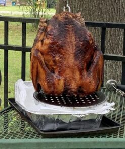 Bayou Classic 0835 Complete Poultry Rack Set Includes Perforated Aluminum Rack Lift Hook 2-oz Seasoning Injector 12-in Fry Thermometer and 3 Detachable Skewers 13 71mYnBI yWL