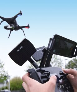 Alfa 2.4HGz 7dBi RP-SMA Panel Screw-On Swivel Antenna Netwrok Adaptors - Also Works for 3DR Solo Drone, DJI Phantom 3 Drone, Yuneec Typhoon H ST16 Controller, adds Range 20 71mYqBlr5ZL