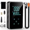 Tire Inflator Portable Air Compressor-Air Pump for Car-18000mAh Electric Air Compressor-Portable Air Pump Cordless-150 PSI Tire Pump with Touch Screen/Gauge/Light for Motorcycle, Bike, Ball (Black) 8 71mYwjWZDLL