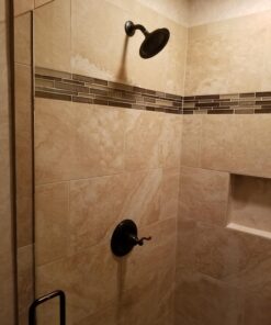 Delta Faucet Windemere 14-Series Shower Faucet Set, Shower Handle, Oil Rubbed Bronze Shower Faucet, Delta Shower Trim Kit, Oil Rubbed Bronze BT14296-OB (Valve Not Included) Without Rough 32 71mZHQmz bL