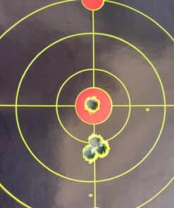 Splatterburst Targets - 8 inch Stick & Splatter Self Adhesive Shooting Targets - Gun - Rifle - Pistol - Airsoft - BB Gun - Pellet Gun - Air Rifle - Made in USA 100 pack 37 71mZhdJUUIL 1