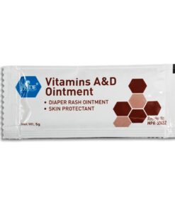 Medpride Vitamin A & D Skin Protectant Ointment| for Body Chaffing, Diaper Rash, Cuts, Dry-Cracked Hands/Feet/Face| 5g Packets, 144-Packets| Lanolin & Petrolatum Formula| for Men, Women & Baby Skin 0.17 Ounce (Pack of 144) 12 71masQyrNL