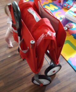 Radio Flyer 3-In-1 EZ Folding, Outdoor Collapsible Wagon for Kids & Cargo, Red Folding Wagon Canopy 70 71mbDV3KDfL