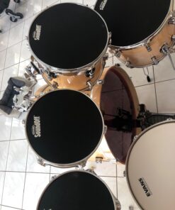 Evans SoundOff by Evans Drum Mute Pak (4pc) – Provides 95% Volume Reduction Without Drastically Altering Drums’ Feel – Quietly Practice Directly on Drum Sets – For Standard-Sized Kits 12, 13, 14 (Snare), 16 Standard Pack 19 71mbnRXjV0L