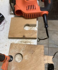 BLACK+DECKER Jig Saw, 5-Amp, 3,000 Blade Speed, 45 Degree Beveled Cuts, ¾-Inch Orbital Blade, 4 Curve Settings, Corded (BDEJS600C) 40 71mcFyUsa9L