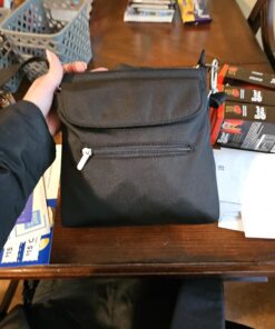 Travelon Anti-Theft Classic Mini Shoulder Bag, Black, One Size, 8.5 x 8.5 x 2 57 71mcLcKFuCL