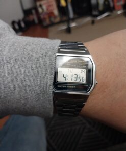 Casio Men's A158WA-1DF Stainless Steel Digital Watch 28 71mciBKxQQL