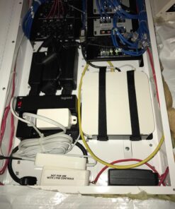 Legrand - OnQ Universal Wall Mounting Plate, Secure Devices in Structured Media Enclosure, Cable Management Box, 2 Velcro Hook and Loop Straps, Recessed Media Box to Organize Cable, Black, 36489601 Half Width Universal 23 71mdFjbXY4L