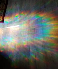 CottonColors Window Privacy Film Decorative Window Clings 3D Window Decals Static Stickers Rainbow Effect No-Adhesive Sliding Door Glass Films UV Blocking for Home, 11.8x78.7 Inch 11.8 by 78.7 In 41 71mdnQsttlL