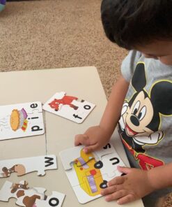 The Learning Journey: Match It! - Spelling - 20 Piece Self-Correcting Spelling Puzzle for Three and Four Letter Words with Matching Images - Learning Toys for 4 Year Olds - Award Winning Toys 23 71meBX5WwQL