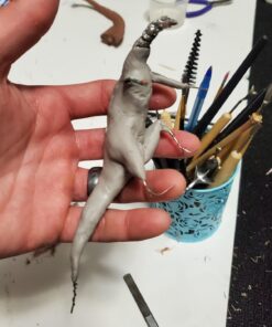 Super Sculpey Medium Gray, Premium, Non Toxic, Medium firmness, Sculpting Modeling Polymer clay, Oven Bake Clay, 1 pound bar. Great for all advanced sculptors, model makers and movie studios Multicolor 49 71meDFhj1jL