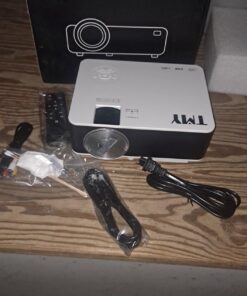 TMY Native 1080P Projector with 5G WiFi and Bluetooth 5.1, 13000 Lumens 4K Supported Mini Projector, Portable Projector Compatible with TV Stick/Phone/PC/DVD/HDMI/AV/USB/SD, Outdoor Movie Projector 56 71mf68CHfYL