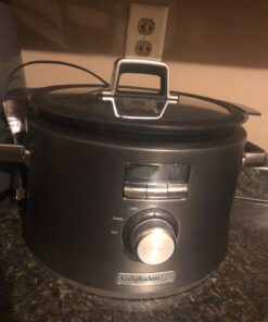 Calphalon Slow Cooker with Digital Timer and Programmable Controls, 5.3 Quarts, Stainless Steel 47 71mfkIReXxL