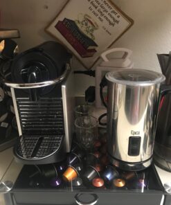 Nespresso Pixie Coffee and Espresso Machine by DeLonghi, 24oz, Aluminum Discontinued Pixe Aluminum: Machine Only 27 71mgAuBV8VL