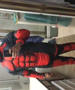 Marvel Rubie's Men's Universe Classic Muscle Chest Deadpool Costume Extra-Large 30 71mgo7UVwQL