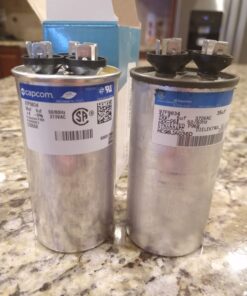 Genteq C3355R Capacitor Dual Run Round 35/5 UF MFD 370V VAC 97F9834 (Replace Old GE# Z97F9834) 35 and 5 MFD at 370V 35 71mhMSZt7LL