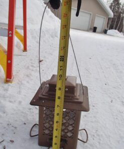 Stokes Select Bird Feeder, Metal Hopper Bird Feeder, 4 Feeding Ports, 3.6 lb Bird Seed Capacity, Copper Finish 34 71mhMl1FssL