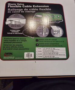 Alternative view of Valterra-TC372 Flexible Cable Kit with 3" Valve, Mess-Free Waste Valve for RV's, Campers, Trailers, Black 3 Inch