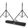 JBL Bags Standard Speaker Stand Set with Adjustable Height and Dual Diameter Pole; Includes (2) Speaker Stands and Carry Bag (JBLSPKSTMASET), Black Manual Lift Set 44 71mhmmQVXNL