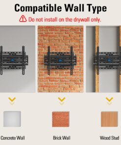 Mounting Dream TV Wall Mount for 32-65 Inch TV, TV Mount with Swivel and Tilt, Full Motion TV Bracket with Articulating Dual Arms, Fits 16inch Studs, Max VESA 400X400 mm, 99lbs, MD2380 26 71miGb9z2QL