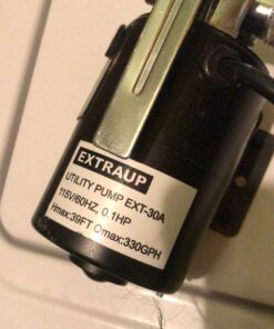EXTRAUP 115Volt 330 GPH Portable Low Suction Electric Water Transfer Removal Utility Pump With Suction Hose Kit w/o switch 17 71miPqujuoL