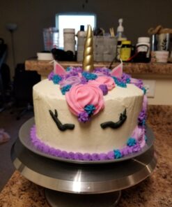 RFAQK 250 PCs Aluminum Cake Decorating Tools Kit with 12" Metal Turntable & Knife set-48 Numbered Icing Tips-3 Russian Piping Nozzles-Straight & Angled Spatula-Cake Leveler& Baking Supplies Tools 33 71mj2O OhJL